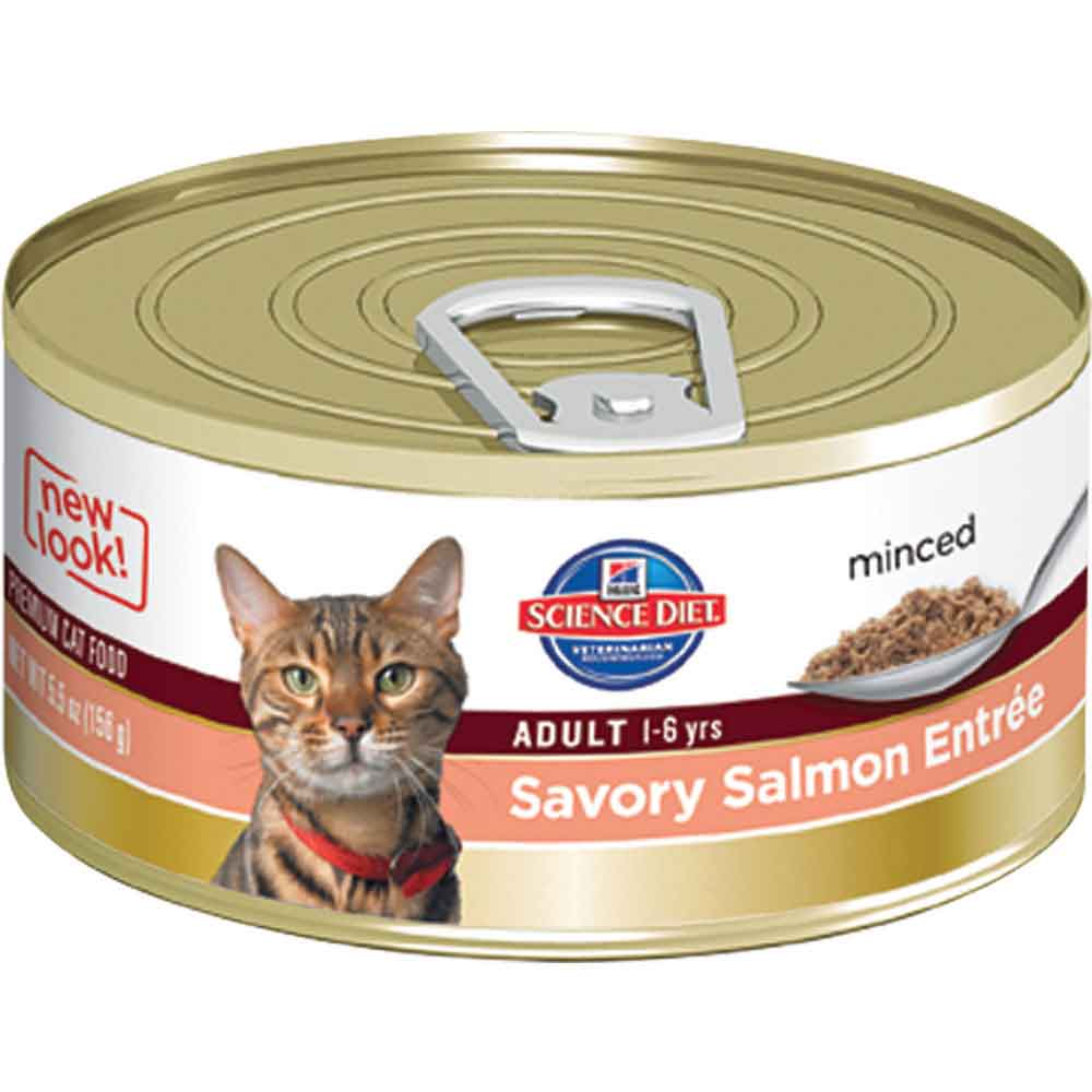 Hills Science Diet Cat Adult Savory Salmon 5.5oz