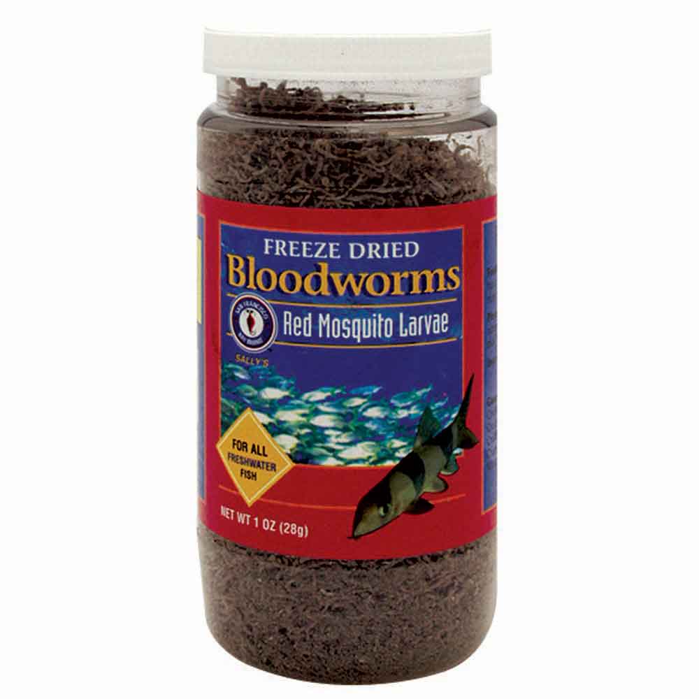 Freeze Dried Bloodworms 1 oz. That Fish Place