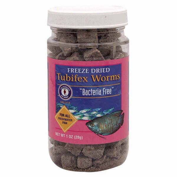 Freeze Dried Bacteria Free Tubifex 1 oz.