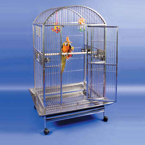 Stainless Steel Bird Cage 40 in. x 30 in. x 77 in.