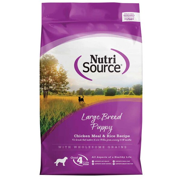 Nutrisource Large Breed Puppy Chicken/Rice Dog Food-30lb.