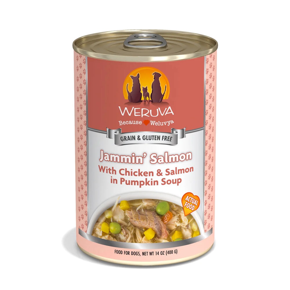 Weruva Canned Dog Food Jammin Salmon 14 oz.