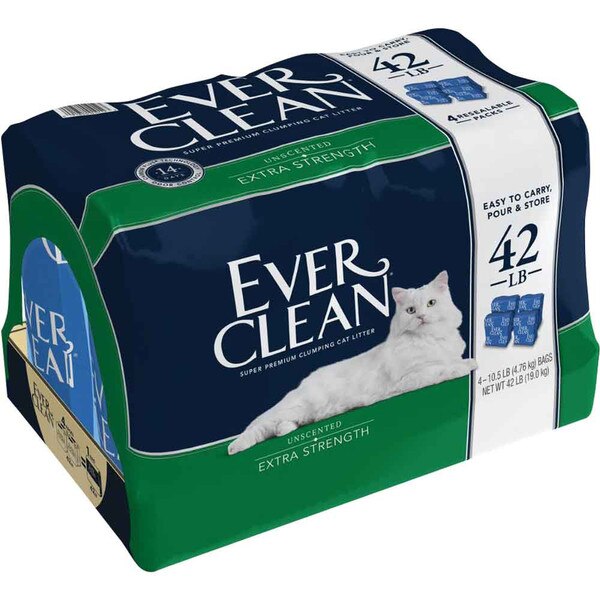 Everclean Extra Strength Cat Litter Unscented 42 lb.