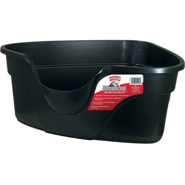 Nature's Miracle Advanced High Sided Corner Litter Box