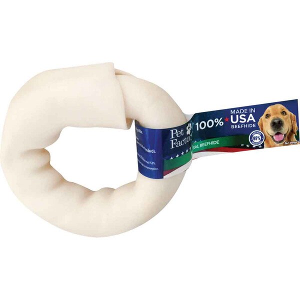 Pet Factory USA Rawhide Beefhide Donut 3 in.