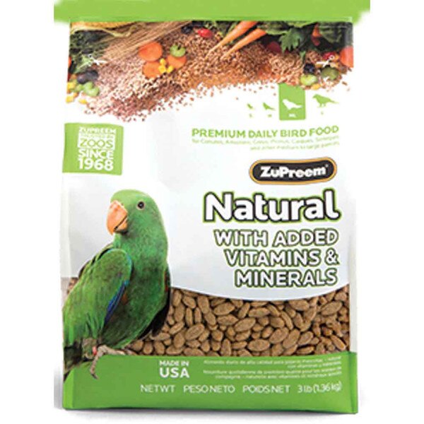 Zupreem Natural Parrot & Conure 20 lb