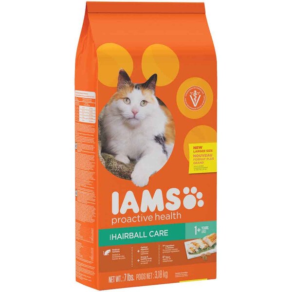 Iams Hairball Care Cat Food 7 lb.