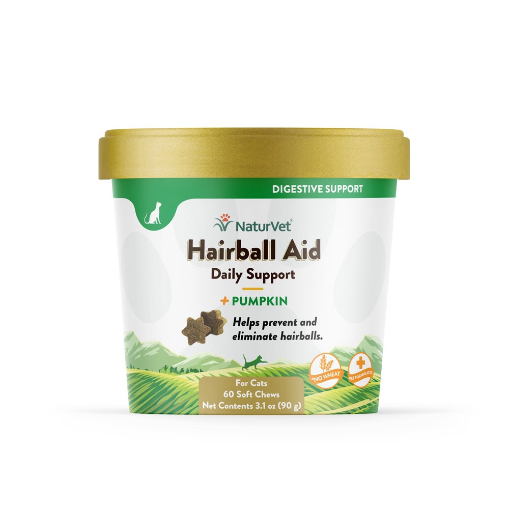 NaturVet Hairball+ Vitamin Support Soft Chew 50 ct.