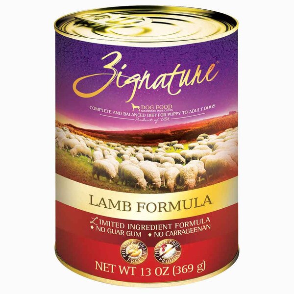 Zignature Canned Dog Food Lamb Formula 13 oz.