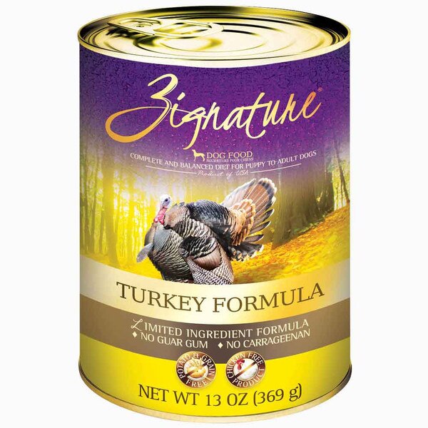 Zignature Canned Dog Food Turkey Formula 13 oz.