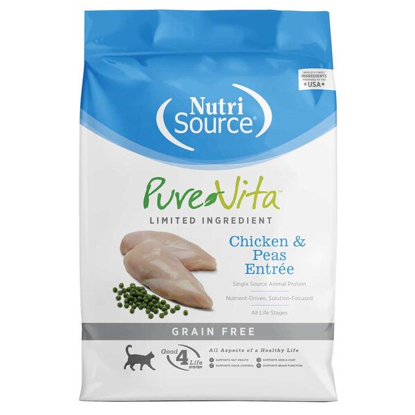 Nutrisource Cat Food - Pure Vita Grain Free - Chicken- 6 ...