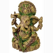 Exotic Environments Ganesha Statue W Moss