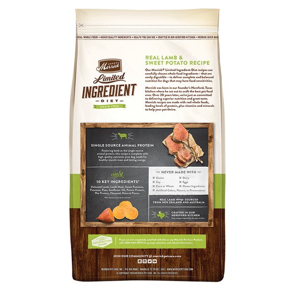Merrick Limited Ingredient Lamb 22 lb
