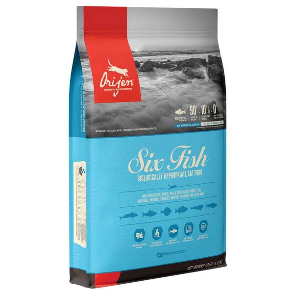 Orijen 6 fish Cat food 90/10 12 lb