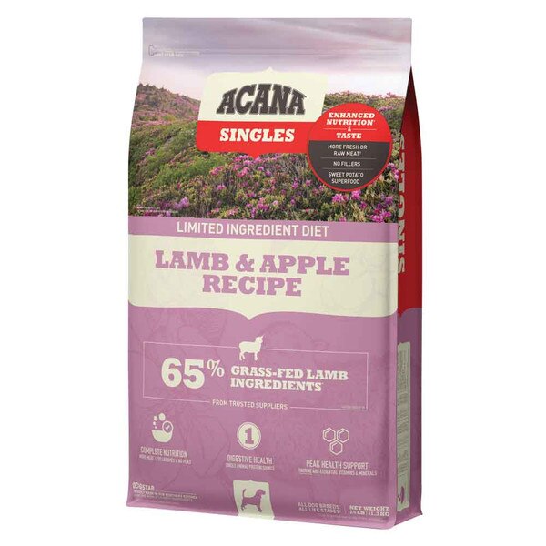 Acana lamb and apple 25lb clearance