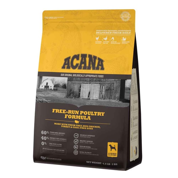 Acana Heritage Dog Food Poultry 4.5 lb