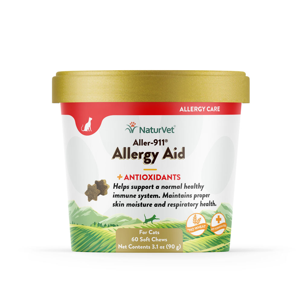 NaturVet Aller911 Allergy Aid Plus Antioxidants Cats Soft