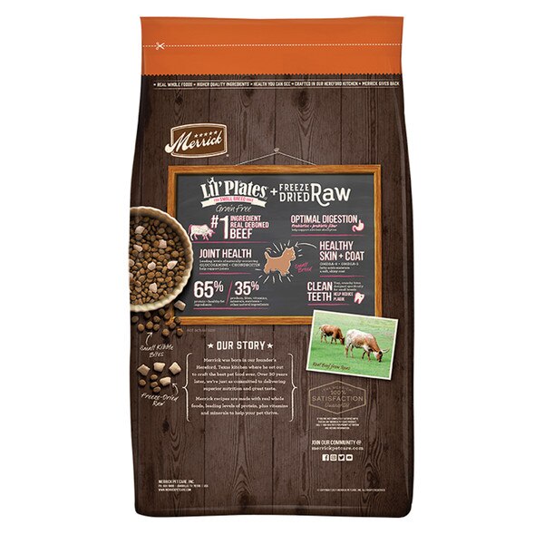 Merrick Dog Food Lil Plates Dry GF Small Breed Beef & Sweet Pot