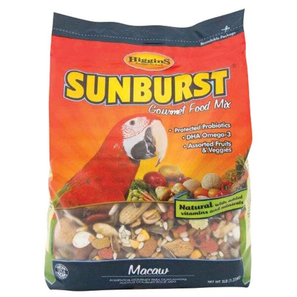 Higgins Sunburst Gourmet Bird Food Macaw 25 lb