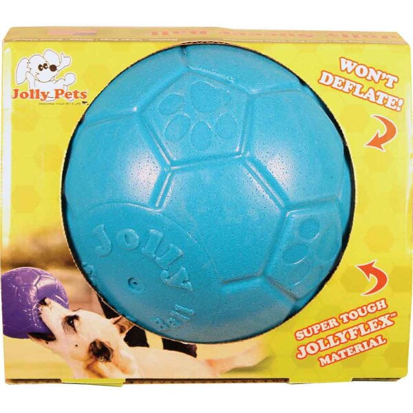 Jolly Soccer Ball Dog Toy Blue 8 in.