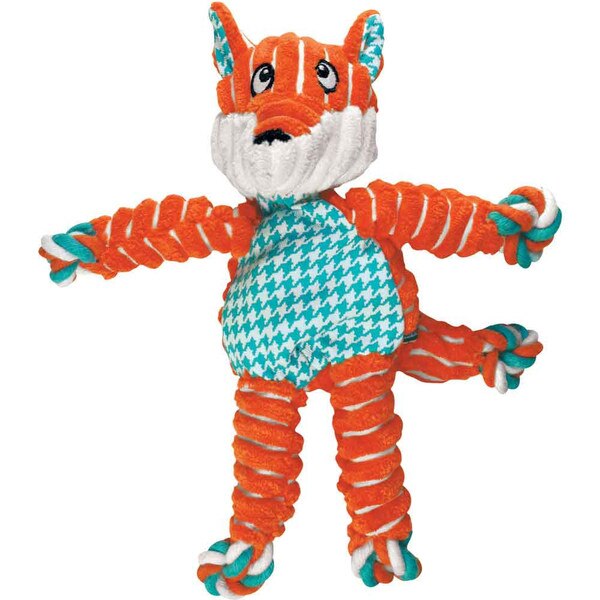 kong floppy knots fox dog toy