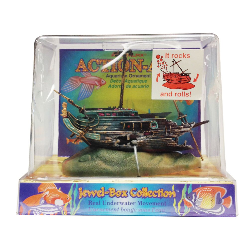 Penn Plax - Rocking Shipwreck Ornament | thatpetplace.com