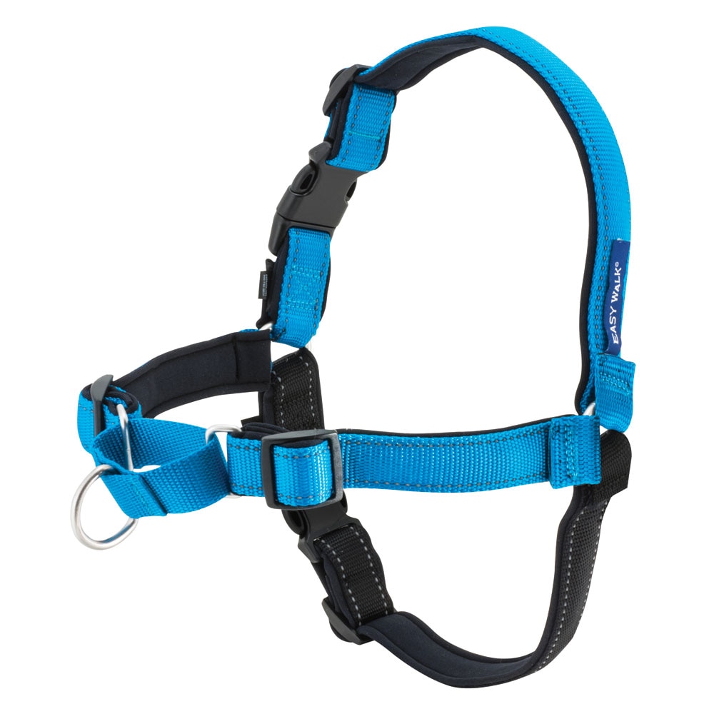 PetSafe Easy Walk ハーネス MED/LG ブルー・スリン PetSafe - Deluxe Easy Walk Blue Harness Md/Lg | thatpetplace.com