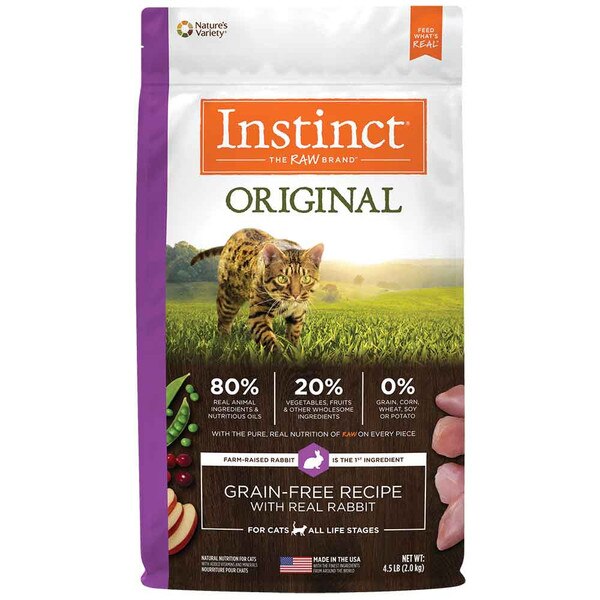 NV Instinct Cat Food Rabbit 4.5 lb