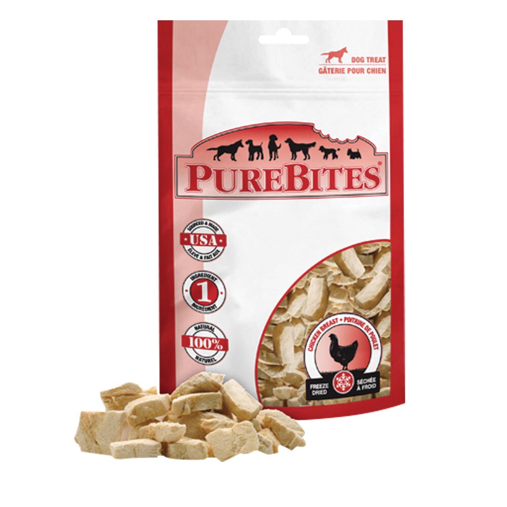 PureBites Freeze Dried Chicken Dog Treats 3 oz
