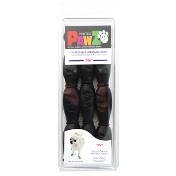 Pawz Dog Boots Tiny Black 12 ct