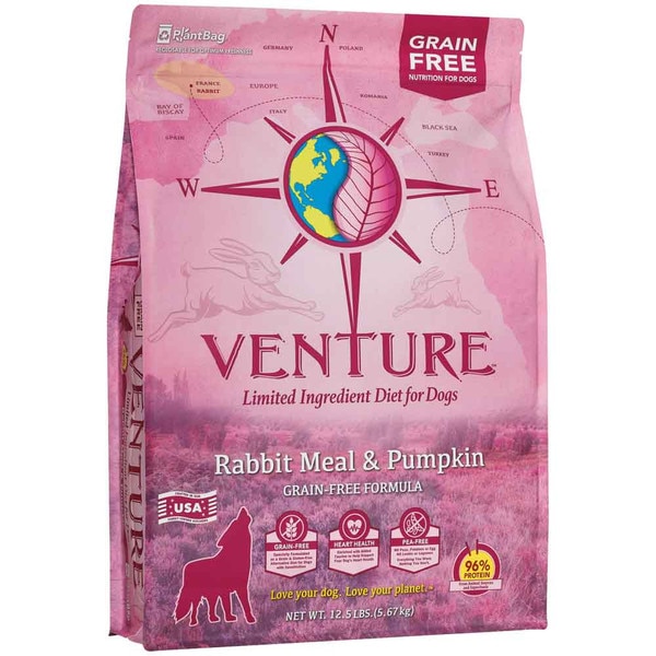 Venture Dog Food - Rabbit & Pumpkin - 12.5 lb ...