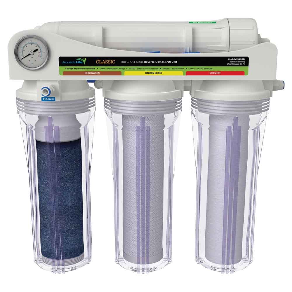 Aquatic Life Classic 100 GPD - 4 Stage RO/DI Unit | thatpetplace.com