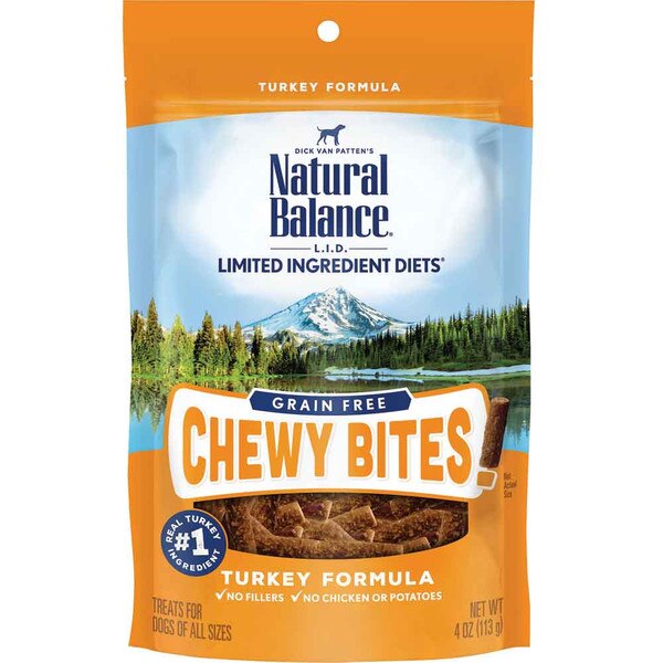 Natural Balance LID Chewy Bites Dog - Turkey - 4 oz ...