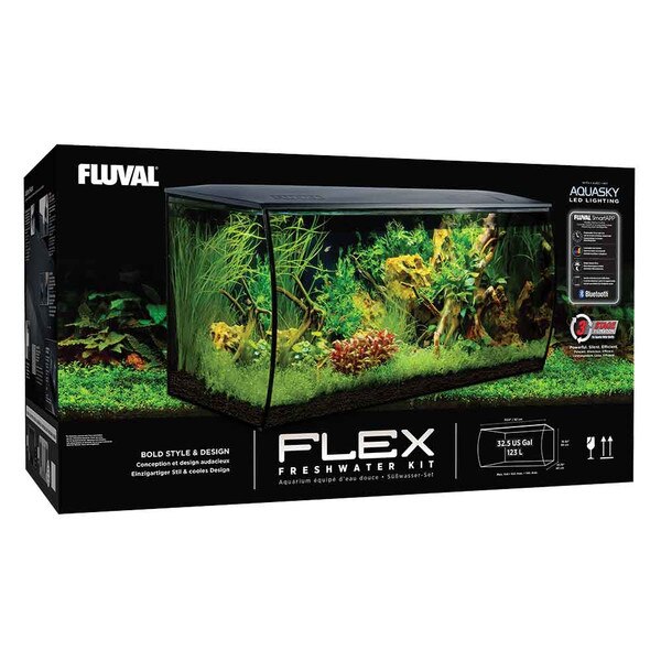 Fluval Flex Aquarium Kit White 32.5 gal