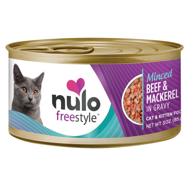 Nulo Freestyle Cat Food Beef & Mackerel Minced 3 oz
