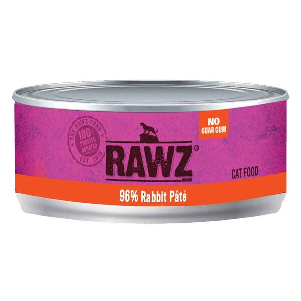 Rawz Cat Food 96 Rabbit 5.5 oz