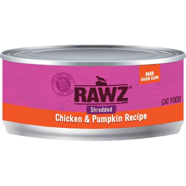 Rawz Cat Food Chicken & Pumpkin Shredded 3 oz