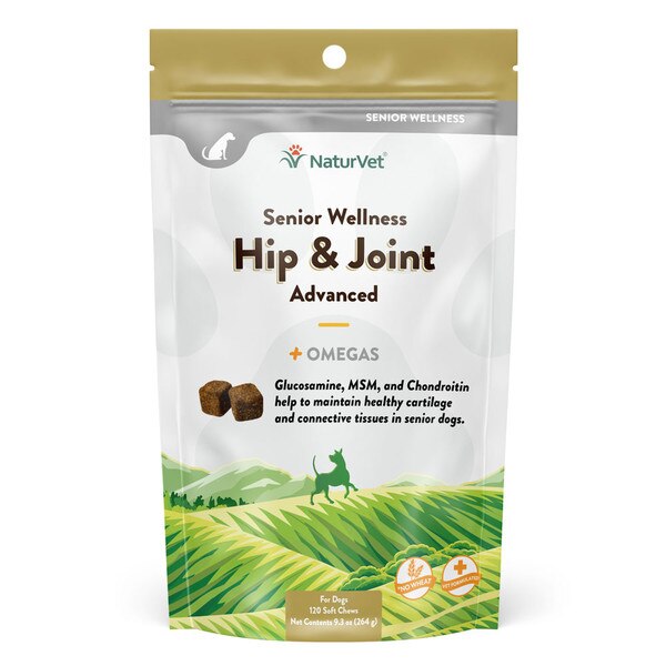Naturvet Senior Dog Hip and Joint Advanced 120 chews