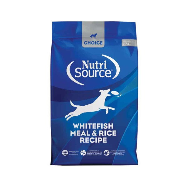 NutriSource CHOICE Whitefish Meal & Rice Dog Food 5 lb