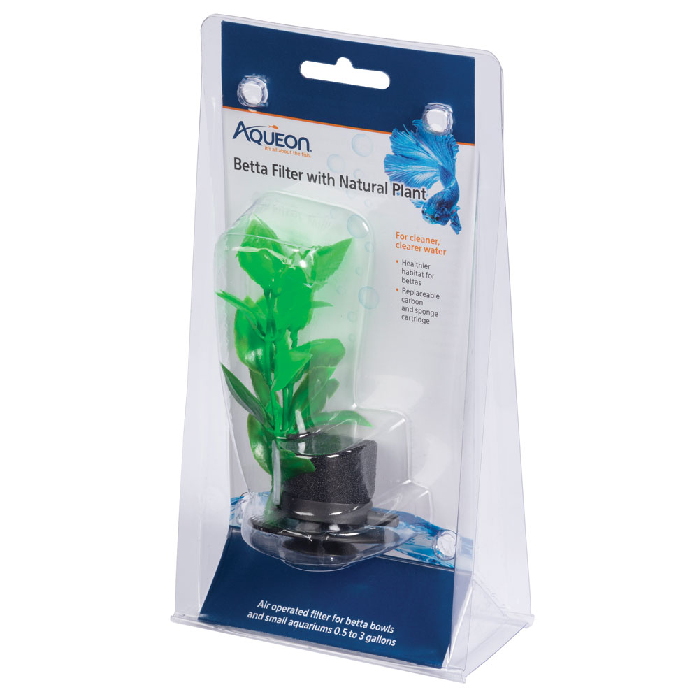 Aqueon Betta Filter w Natural Plant
