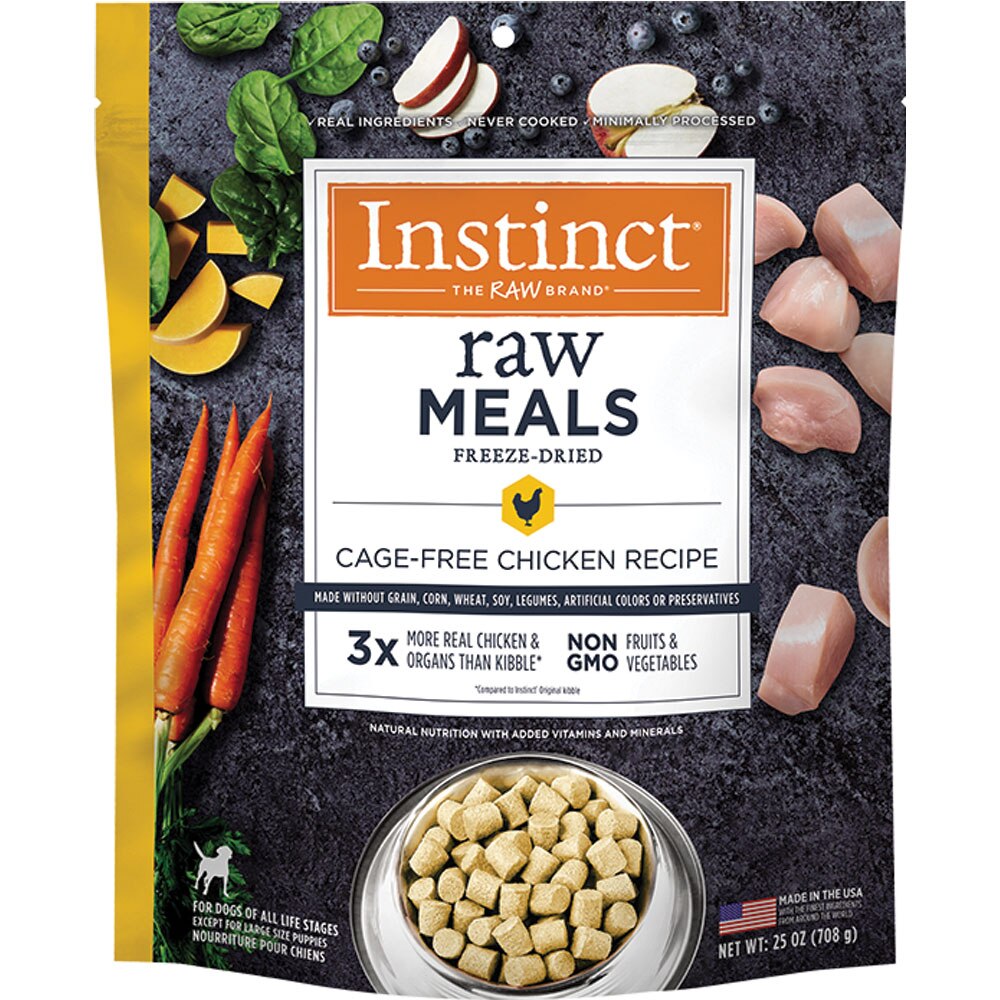 Nature's Variety Instinct Dog Food GF FD Raw Meals Chicken 25 oz