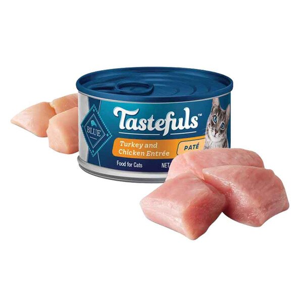 Tastefuls Turkey & Chicken Pate Cat Food 5.5 oz