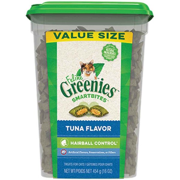 Greenies Feline Smartbites Hairball Tuna 16 oz