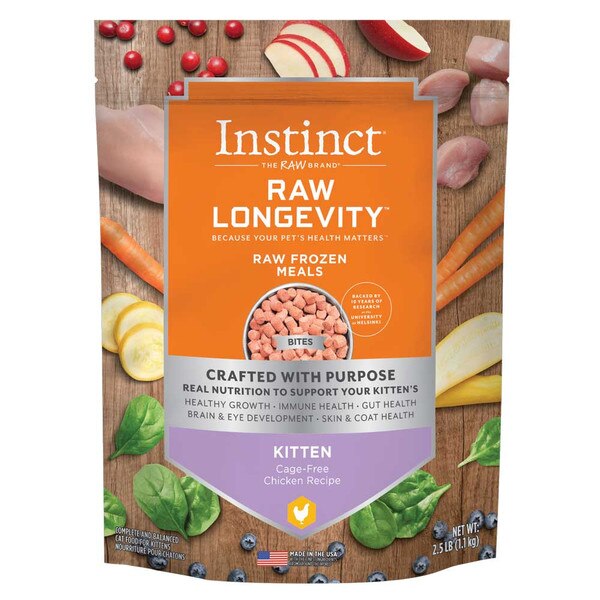 Nature's Variety Instinct Longevity Cat Food Frozen Raw Kitten Meals