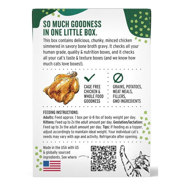 Honest Kitchen Minced Chicken in Bone Broth Gravy 5.5oz