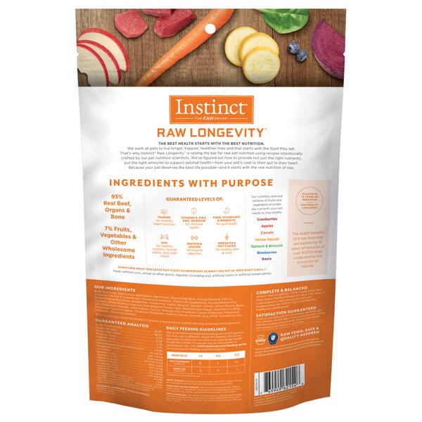 Nature's Variety Instinct Longevity Cat Food 100 FD Raw Senior 7