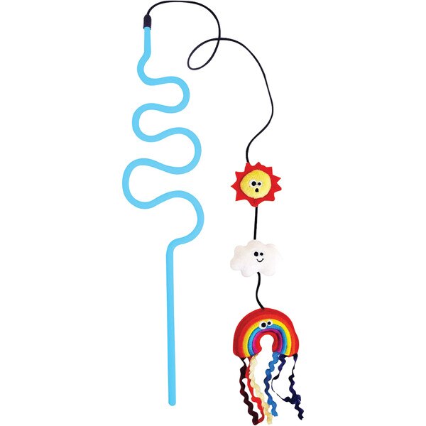 Mad Cat - Cat Toy - Chasin Rainbows Wacky Wand | thatpetplace.com