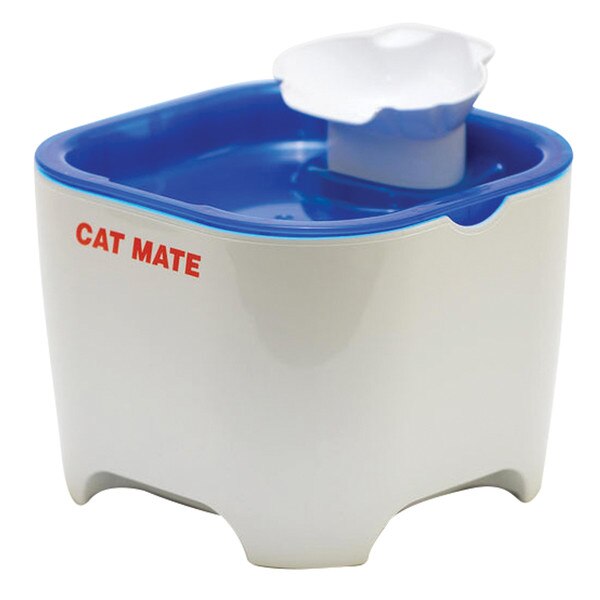 Cat Mate Shell Pet Fountain Blue & White 100 fl oz