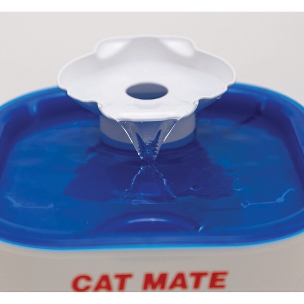 Cat Mate Shell Pet Fountain Blue & White 100 fl oz