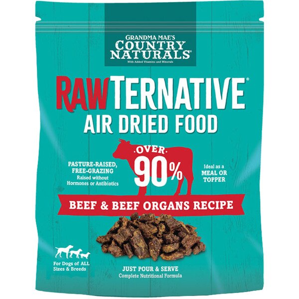 Grandma Maes Rawternative Air Dried Dog Food Beef 3 lb